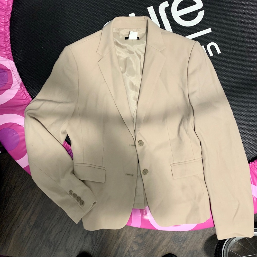 JCrew 100% wool beige blazer size 8